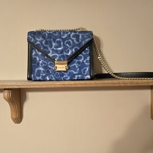 Michael Kors Whitney Large Heart Tie-die Convertable Shoulder Bag